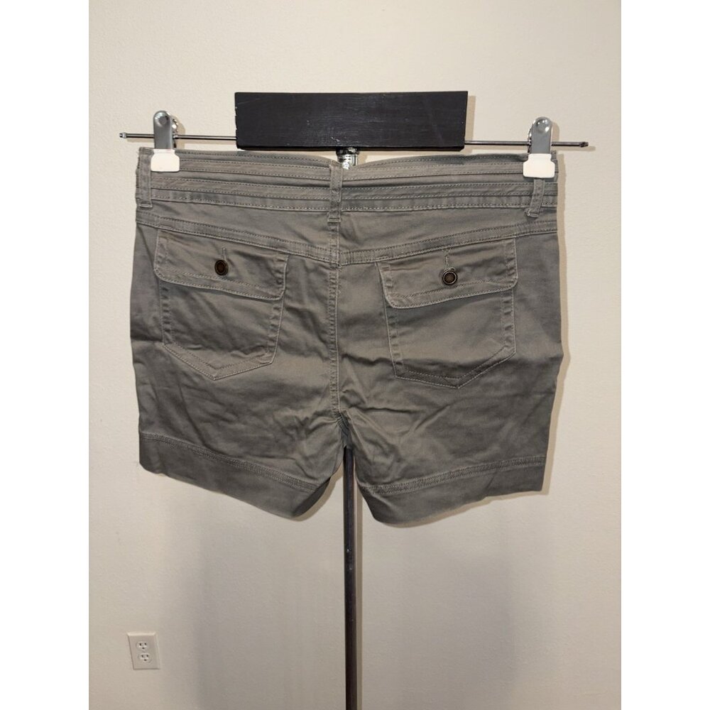 One 5 One Shorts Womens 10 M 32X4.5 Faded Olive Khaki Cotton Spandex Stretch - Picture 6 of 9